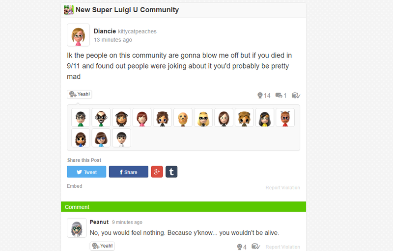 Illustration for article titled Luigi's Miiverse Community Has Become A Shitposter's Paradise In 2016